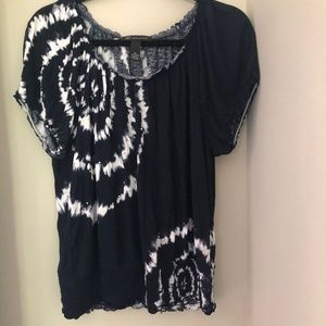INC from Macy's navy and white top Size L